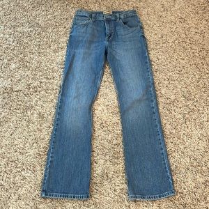 Boys Wrangler 20x jeans. 18 slim. Adjustable waistband. Great condition.